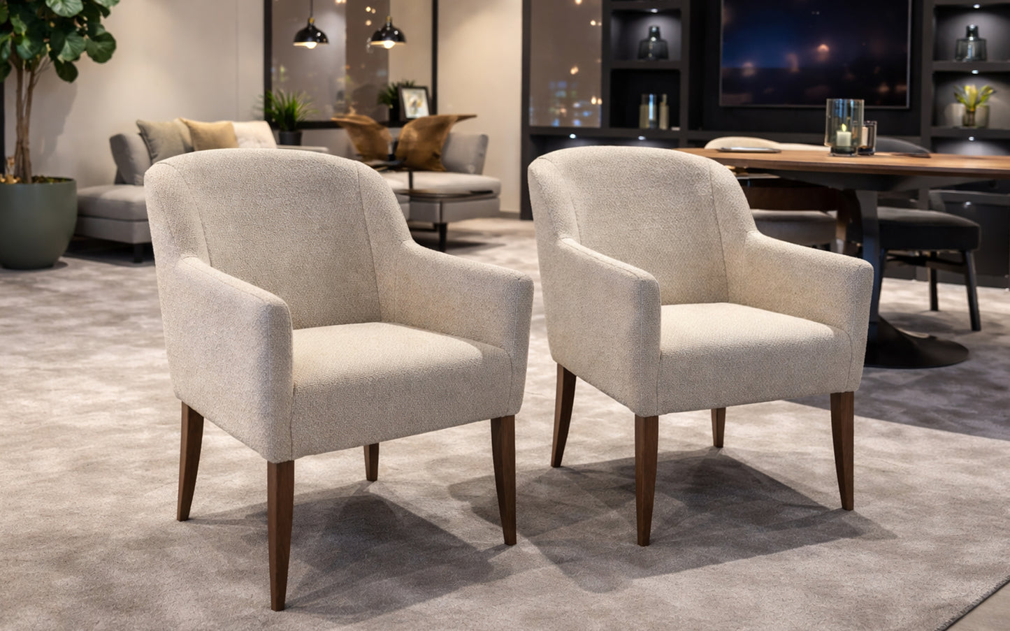 Eetkamerstoel Carla met arm