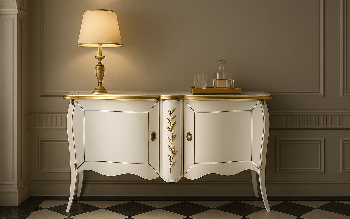 Dressoir Bohemian white