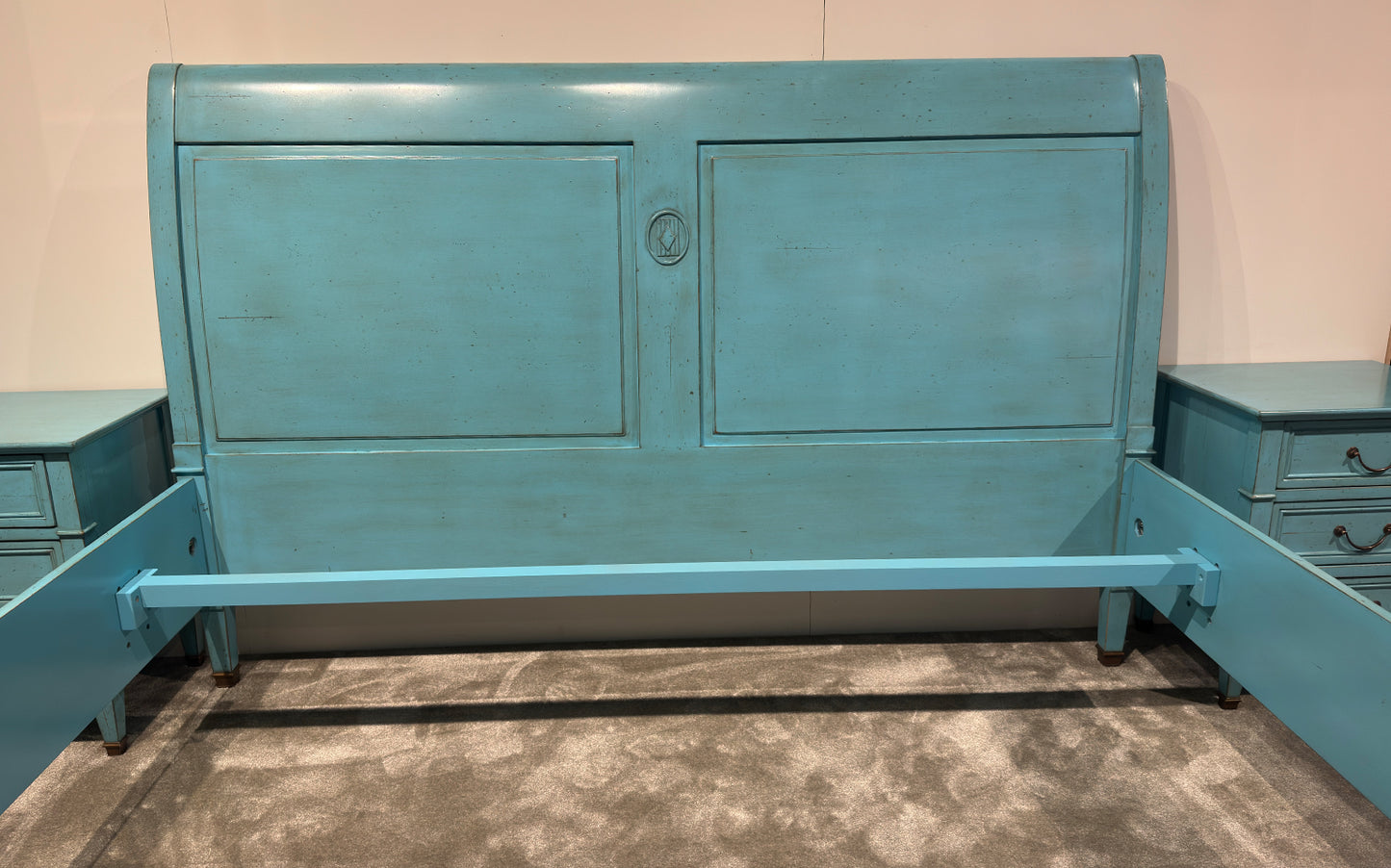 Bed Directoire Turquoise
