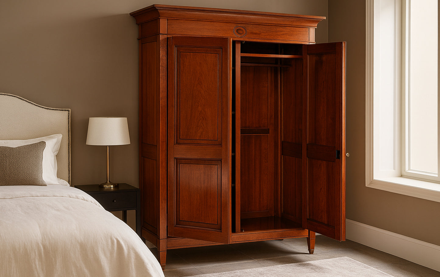 Kledingkast Directoire kersen