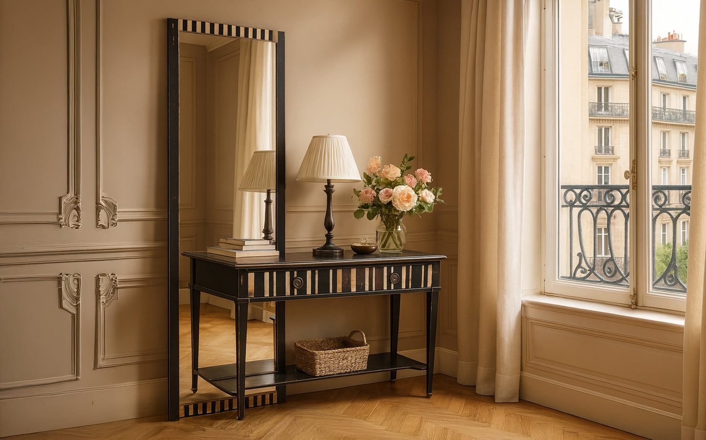 Wanftafel Lautrec met spiegel