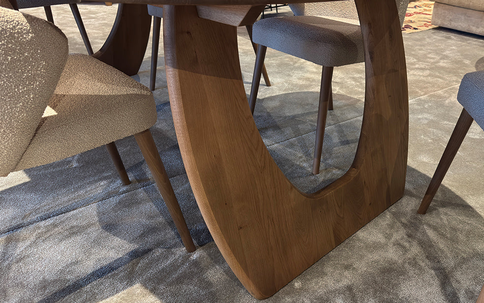 Eettafel Bali + 6 Popsy stoelen